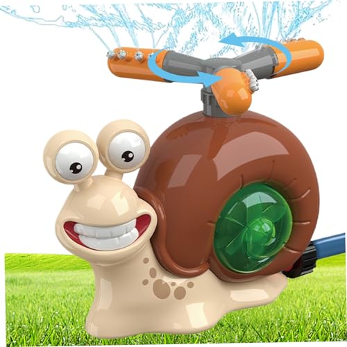 Wedhapy Wassersprinkler für Kinder Sprinkler für den Garten Kinderschnecke Sommer Wassersprinkler für den Garten 360 Grad Drehspray Kleinkinder Outdoor Wasserspielzeug für den Gartenrasen von Wedhapy