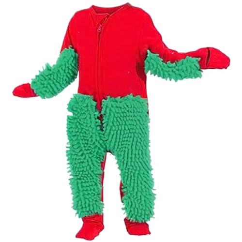 Säuglingskriechender Strampler, Baby -Mop -Strampler, Jungen Jumpsuit Mopp, lustiger Strampler für Babys, Weihnachtsbaby Kostüm Größe 90 von Weduspaty