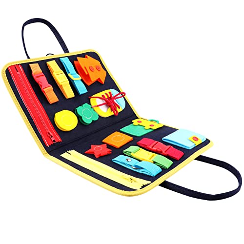 Weduspaty Beschäftigtes Board für Kleinkinder, Kleinkinder, geschäftiges Board, Sensory Board Toy, Activity Board für Feinmotorik, Montessori Sensory Toyys von Weduspaty