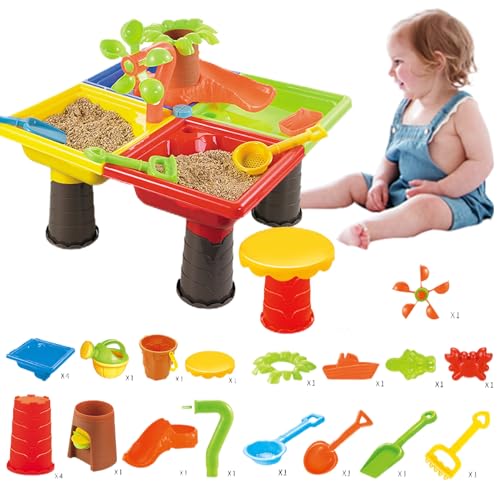 Weduspaty Kids Wassertisch, 1 Set Wassertisch Buntes Sandtisch mit niedlichem Delphin -Abs -Sensory -Tisch, Quadrat für Kinder von Weduspaty