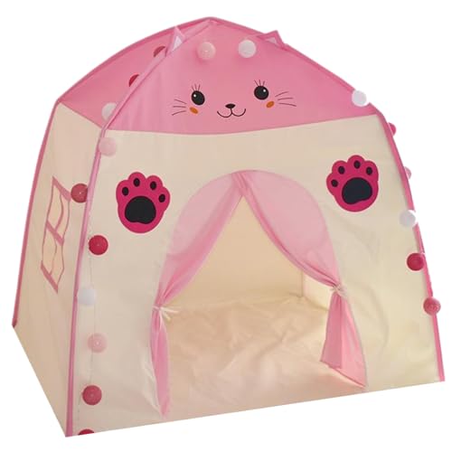 Weduspaty Kinder Spielen Zelt, Prinzessin Castle Fairy Playhouse 51 x 39 x 51 Zoll, Playhouse Tent Toys Style1, Teepe -Zelt für Kinder, Kinder Spielen Zelt Spielen von Weduspaty