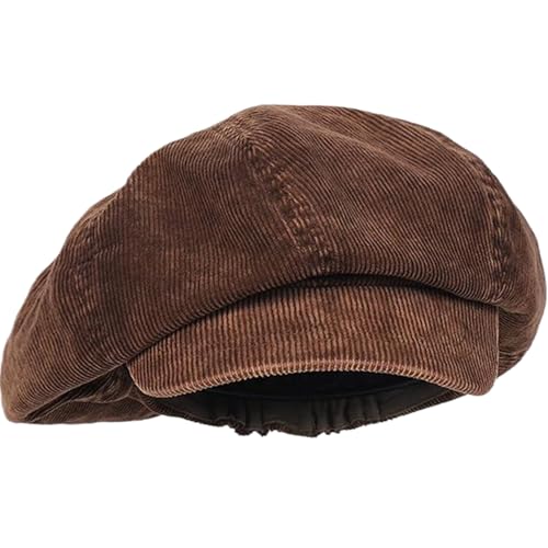 Weduspaty Newsboy Mützen, Damen Visor Beret, Damen Newsboy Cabbie Beret Mütze, Newsboy Hüte für Frauen, Paperboy Plain Hut von Weduspaty