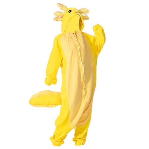 Weduspaty Unisex Animal, Ganzkörper -Kapuze -Pyjama, Erwachsene Unisex Cosplay Nachtwäsche L, Halloween Homewear Onepiece von Weduspaty