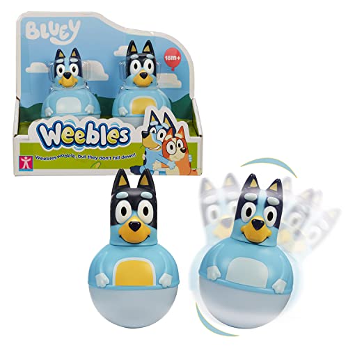 WEEBLES, Giochi Preziosi WEU002 Figuren, 2 Figuren Bluey, Culbuto, Spielzeug für Kinder ab 1 Jahr von WEEBLES