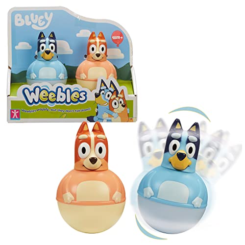 WEEBLES, 2 Figuren Bluey, Culbuto, Spielzeug für Kinder ab 1 Jahr, GIOCHI PREZIOSI, WEU003 von WEEBLES