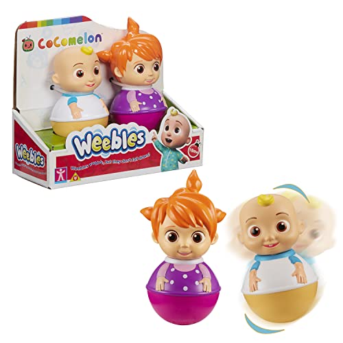 WEEBLES, 2 Figuren COCOMELON, Culbuto, Spielzeug für Kinder ab 1 Jahr, GIOCHI PREZIOSI, WEC022 von WEEBLES