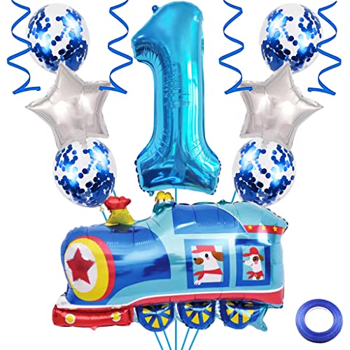 Weenkeey 1. Zug Geburtstag Dekoration 1 Jahre Geburtstag Zug Luftballons Zug Folienballons Blau Zahl 1 Helium Ballon für Eisenbahn Motto Party Junge Geburtstag Party Supplies Weenkeey 1. Zug Geburtstag Dekoration 1 Jahre Geburtstag Zug Luftballons Zug Folienballons Blau Zahl 1 Helium Ballon für Eisenbahn Motto Party Junge Geburtstag Party Supplies von Weenkeey