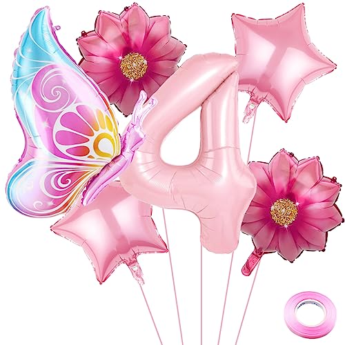 Weenkeey 4 Jahre Schmetterling Geburtstag Deko Große Schmetterling Folienballon 4. Geburtstag Schmetterling Luftballon Rosa Zahl 4 Luftballon für Mädchen Geburtstag Party Weenkeey 4 Jahre Schmetterling Geburtstag Deko Große Schmetterling Folienballon 4. Geburtstag Schmetterling Luftballon Rosa Zahl 4 Luftballon für Mädchen Geburtstag Party von Weenkeey