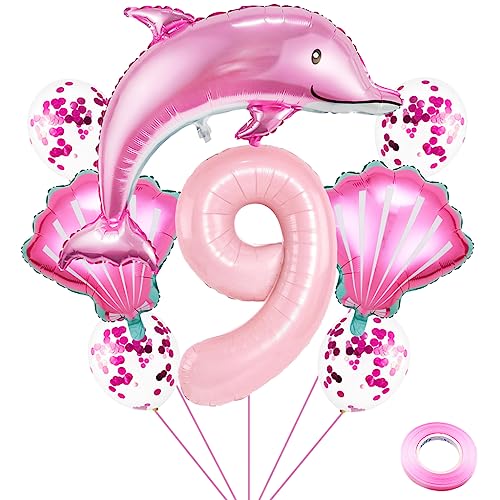 Weenkeey 9 Jahre Delfin Geburtstag Deko Große Delfin Folienballon 9. Geburtstag Delfin Ballons Rosa Zahl 9 Luftballon für Mädchen Geburtstag Party Weenkeey 9 Jahre Delfin Geburtstag Deko Große Delfin Folienballon 9. Geburtstag Delfin Ballons Rosa Zahl 9 Luftballon für Mädchen Geburtstag Party von Weenkeey
