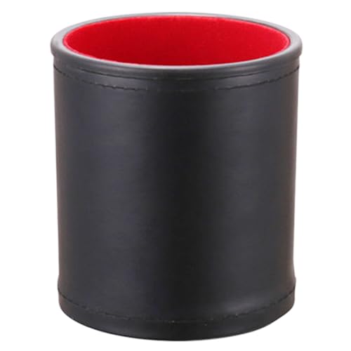 Wegiwuca PU Leder Dices Cup Handmuster Dices Shaker Cup Ruhige Unterhaltung Dices Bowl Für Dices Brettspielparty von Wegiwuca