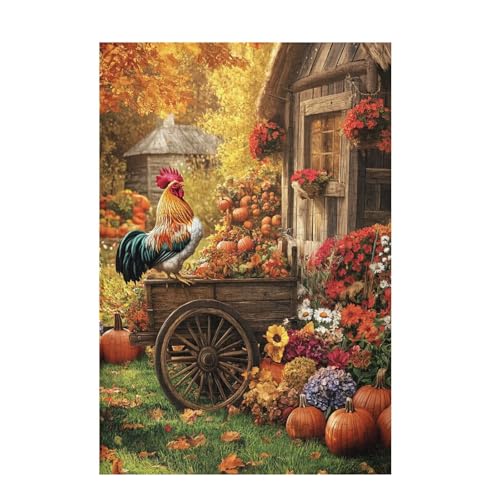 Bauernhof Puzzle Huhn Puzzle Große 5000 Teile Erwachsene, Clevere Rätsel, Geschicklichkeitsspiel für die Ganze Familie, Holz Farbenfrohes Jigsaws mit Geschenkbox, Geschenke für Frauen 105x156cm D-879 Bauernhof Puzzle Huhn Puzzle Große 5000 Teile Erwachsene, Clevere Rätsel, Geschicklichkeitsspiel für die Ganze Familie, Holz Farbenfrohes Jigsaws mit Geschenkbox, Geschenke für Frauen 105x156cm D-879 von Wehsaeho