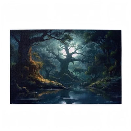 Baum Puzzle Wald Puzzle Große 1000 Teile Erwachsene, Clevere Rätsel, Geschicklichkeitsspiel für die Ganze Familie, Holz Farbenfrohes Jigsaws mit Geschenkbox Verpackung, Zimmer Deko 75x50cm D-160 Baum Puzzle Wald Puzzle Große 1000 Teile Erwachsene, Clevere Rätsel, Geschicklichkeitsspiel für die Ganze Familie, Holz Farbenfrohes Jigsaws mit Geschenkbox Verpackung, Zimmer Deko 75x50cm D-160 von Wehsaeho