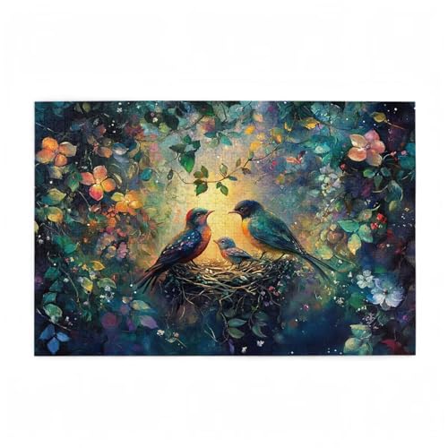Bird Puzzle Blume Puzzle Große 300 Teile Erwachsene, Clevere Rätsel, Geschicklichkeitsspiel für die Ganze Familie, Holz Farbenfrohes Jigsaws mit Geschenkbox Verpackung, Zimmer Deko 38x26cm D-320 Bird Puzzle Blume Puzzle Große 300 Teile Erwachsene, Clevere Rätsel, Geschicklichkeitsspiel für die Ganze Familie, Holz Farbenfrohes Jigsaws mit Geschenkbox Verpackung, Zimmer Deko 38x26cm D-320 von Wehsaeho