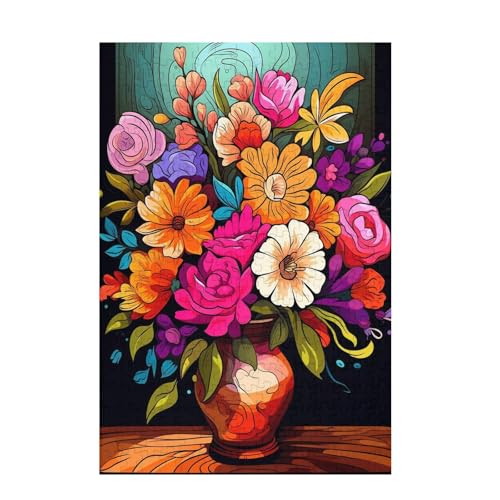 Blume Puzzle Retro Puzzle Große 200 Teile Erwachsene, Clevere Rätsel, Geschicklichkeitsspiel für die Ganze Familie, Holz Farbenfrohes Jigsaws mit Geschenkbox Verpackung, Zimmer Deko 35x25cm D-1679 Blume Puzzle Retro Puzzle Große 200 Teile Erwachsene, Clevere Rätsel, Geschicklichkeitsspiel für die Ganze Familie, Holz Farbenfrohes Jigsaws mit Geschenkbox Verpackung, Zimmer Deko 35x25cm D-1679 von Wehsaeho