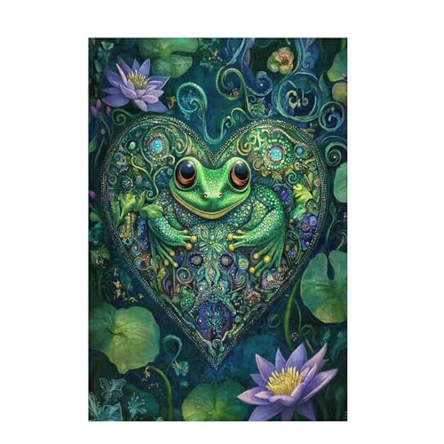 Lotus Puzzle Frosch Puzzle Große 200 Teile Erwachsene, Clevere Rätsel, Geschicklichkeitsspiel für die Ganze Familie, Holz Farbenfrohes Jigsaws mit Geschenkbox Verpackung, Zimmer Deko 35x25cm D-800 Lotus Puzzle Frosch Puzzle Große 200 Teile Erwachsene, Clevere Rätsel, Geschicklichkeitsspiel für die Ganze Familie, Holz Farbenfrohes Jigsaws mit Geschenkbox Verpackung, Zimmer Deko 35x25cm D-800 von Wehsaeho
