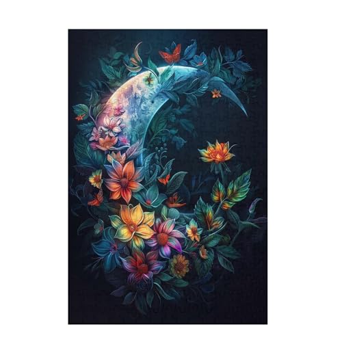 Mond Puzzle Blume Puzzle Große 5000 Teile Erwachsene, Clevere Rätsel, Geschicklichkeitsspiel für die Ganze Familie, Holz Farbenfrohes Jigsaws mit Geschenkbox Verpackung, Zimmer Deko 105x156cm D-959 Mond Puzzle Blume Puzzle Große 5000 Teile Erwachsene, Clevere Rätsel, Geschicklichkeitsspiel für die Ganze Familie, Holz Farbenfrohes Jigsaws mit Geschenkbox Verpackung, Zimmer Deko 105x156cm D-959 von Wehsaeho