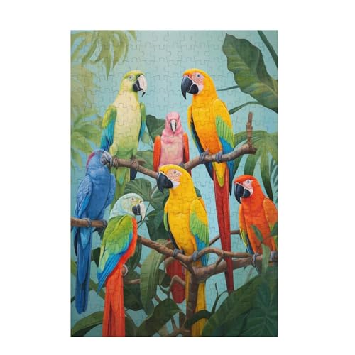 Papagei Puzzle Bird Puzzle Große 200 Teile Erwachsene, Clevere Rätsel, Geschicklichkeitsspiel für die Ganze Familie, Holz Farbenfrohes Jigsaws mit Geschenkbox Verpackung, Zimmer Deko 35x25cm D-1518 Papagei Puzzle Bird Puzzle Große 200 Teile Erwachsene, Clevere Rätsel, Geschicklichkeitsspiel für die Ganze Familie, Holz Farbenfrohes Jigsaws mit Geschenkbox Verpackung, Zimmer Deko 35x25cm D-1518 von Wehsaeho