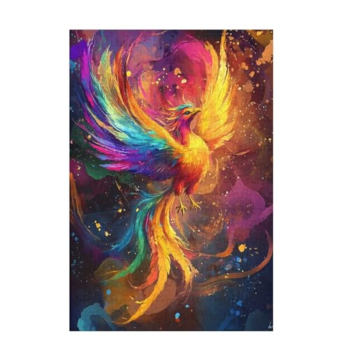 Phönix Puzzle Farbe Puzzle Große 1500 Teile Erwachsene, Clevere Rätsel, Geschicklichkeitsspiel für die Ganze Familie, Holz Farbenfrohes Jigsaws mit Geschenkbox Verpackung, Zimmer Deko 87x57cm D-958 Phönix Puzzle Farbe Puzzle Große 1500 Teile Erwachsene, Clevere Rätsel, Geschicklichkeitsspiel für die Ganze Familie, Holz Farbenfrohes Jigsaws mit Geschenkbox Verpackung, Zimmer Deko 87x57cm D-958 von Wehsaeho