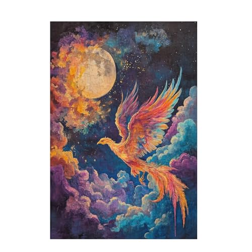 Phönix Puzzle Mond Puzzle Große 200 Teile Erwachsene, Clevere Rätsel, Geschicklichkeitsspiel für die Ganze Familie, Holz Farbenfrohes Jigsaws mit Geschenkbox Verpackung, Zimmer Deko 35x25cm D-957 Phönix Puzzle Mond Puzzle Große 200 Teile Erwachsene, Clevere Rätsel, Geschicklichkeitsspiel für die Ganze Familie, Holz Farbenfrohes Jigsaws mit Geschenkbox Verpackung, Zimmer Deko 35x25cm D-957 von Wehsaeho
