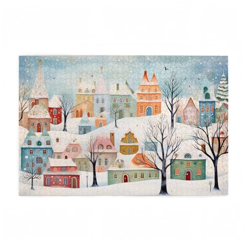 Puzzle 1000 Teile Winter Puzzle Baum DIY Kreative Holz Jigsaws für Erwachsene mit Geschenkbox, Impossible Herausfordernde Familie Aktivität Spiele, Deko Wohnzimmer, Geschenke für Frauen 75x50cm D-579 Puzzle 1000 Teile Winter Puzzle Baum DIY Kreative Holz Jigsaws für Erwachsene mit Geschenkbox, Impossible Herausfordernde Familie Aktivität Spiele, Deko Wohnzimmer, Geschenke für Frauen 75x50cm D-579 von Wehsaeho