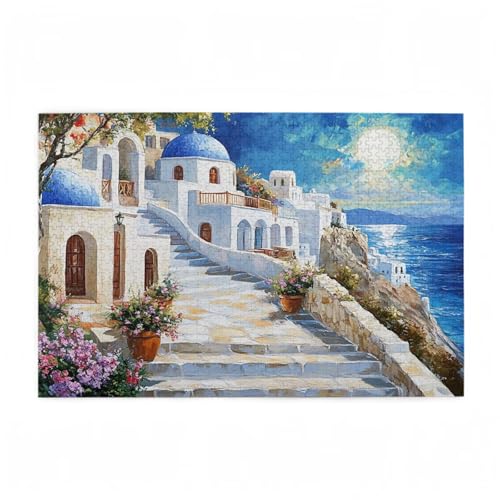 Puzzle 1500 Teile Blume Puzzle Ägäisches Meer DIY Kreative Holz Jigsaws für Erwachsene mit Geschenkbox Verpackung, Impossible Herausfordernde Familie Aktivität Spiele, Deko Wohnzimmer 87x57cm D-734 Puzzle 1500 Teile Blume Puzzle Ägäisches Meer DIY Kreative Holz Jigsaws für Erwachsene mit Geschenkbox Verpackung, Impossible Herausfordernde Familie Aktivität Spiele, Deko Wohnzimmer 87x57cm D-734 von Wehsaeho