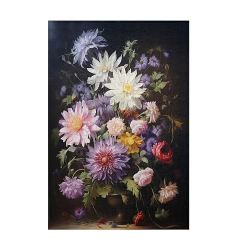Puzzle 1500 Teile Blume Puzzle Retro DIY Kreative Holz Jigsaws für Erwachsene mit Geschenkbox, Impossible Herausfordernde Familie Aktivität Spiele, Deko Wohnzimmer, Geschenke für Frauen 87x57cm D-1500 Puzzle 1500 Teile Blume Puzzle Retro DIY Kreative Holz Jigsaws für Erwachsene mit Geschenkbox, Impossible Herausfordernde Familie Aktivität Spiele, Deko Wohnzimmer, Geschenke für Frauen 87x57cm D-1500 von Wehsaeho