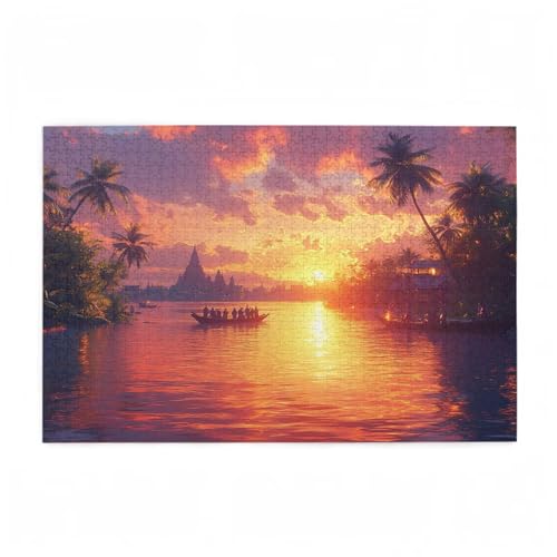 Puzzle 1500 Teile Sonnenuntergang Puzzle Meer DIY Kreative Holz Jigsaws für Erwachsene mit Geschenkbox Verpackung, Impossible Herausfordernde Familie Aktivität Spiele, Deko Wohnzimmer 87x57cm D-458 Puzzle 1500 Teile Sonnenuntergang Puzzle Meer DIY Kreative Holz Jigsaws für Erwachsene mit Geschenkbox Verpackung, Impossible Herausfordernde Familie Aktivität Spiele, Deko Wohnzimmer 87x57cm D-458 von Wehsaeho