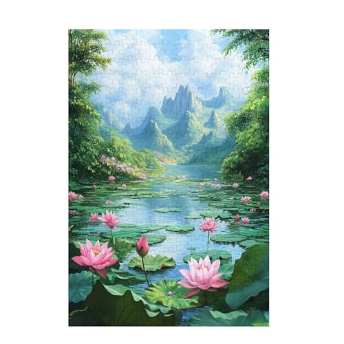 Puzzle 200 Teile Berg Puzzle Lotus DIY Kreative Holz Jigsaws für Erwachsene mit Geschenkbox Verpackung, Impossible Herausfordernde Familie Aktivität Spiele, Geschenke für Frauen 35x25cm D-1260 Puzzle 200 Teile Berg Puzzle Lotus DIY Kreative Holz Jigsaws für Erwachsene mit Geschenkbox Verpackung, Impossible Herausfordernde Familie Aktivität Spiele, Geschenke für Frauen 35x25cm D-1260 von Wehsaeho