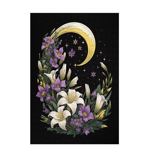 Puzzle 200 Teile Mond Puzzle Lilie DIY Kreative Holz Jigsaws für Erwachsene mit Geschenkbox Verpackung, Impossible Herausfordernde Familie Aktivität Spiele, Geschenke für Frauen 35x25cm D-1398 Puzzle 200 Teile Mond Puzzle Lilie DIY Kreative Holz Jigsaws für Erwachsene mit Geschenkbox Verpackung, Impossible Herausfordernde Familie Aktivität Spiele, Geschenke für Frauen 35x25cm D-1398 von Wehsaeho