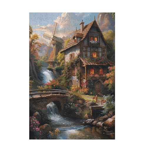 Puzzle 200 Teile Windmühle Puzzle Blume DIY Kreative Holz Jigsaws für Erwachsene mit Geschenkbox Verpackung, Impossible Herausfordernde Familie Aktivität Spiele, Deko Wohnzimmer 35x25cm D-1237 Puzzle 200 Teile Windmühle Puzzle Blume DIY Kreative Holz Jigsaws für Erwachsene mit Geschenkbox Verpackung, Impossible Herausfordernde Familie Aktivität Spiele, Deko Wohnzimmer 35x25cm D-1237 von Wehsaeho