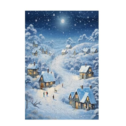 Puzzle 200 Teile Winter Puzzle Mond DIY Kreative Holz Jigsaws für Erwachsene mit Geschenkbox, Impossible Herausfordernde Familie Aktivität Spiele, Deko Wohnzimmer, Geschenke für Frauen 35x25cm D-1378 Puzzle 200 Teile Winter Puzzle Mond DIY Kreative Holz Jigsaws für Erwachsene mit Geschenkbox, Impossible Herausfordernde Familie Aktivität Spiele, Deko Wohnzimmer, Geschenke für Frauen 35x25cm D-1378 von Wehsaeho