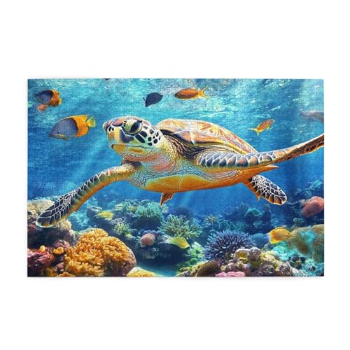 Puzzle 2000 Teile Schildkröte Puzzle Meer DIY Kreative Holz Jigsaws für Erwachsene, Geschenkbox Verpackung, Impossible Herausfordernde Familie Aktivität Spiele, Deko Wohnzimmer 99x70cm E-1671 Puzzle 2000 Teile Schildkröte Puzzle Meer DIY Kreative Holz Jigsaws für Erwachsene, Geschenkbox Verpackung, Impossible Herausfordernde Familie Aktivität Spiele, Deko Wohnzimmer 99x70cm E-1671 von Wehsaeho