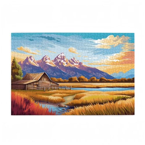 Puzzle 300 Teile Bauernhof Puzzle Berg DIY Kreative Holz Jigsaws für Erwachsene mit Geschenkbox Verpackung, Impossible Herausfordernde Familie Aktivität Spiele, Geschenke für Frauen 38x26cm D-699 Puzzle 300 Teile Bauernhof Puzzle Berg DIY Kreative Holz Jigsaws für Erwachsene mit Geschenkbox Verpackung, Impossible Herausfordernde Familie Aktivität Spiele, Geschenke für Frauen 38x26cm D-699 von Wehsaeho