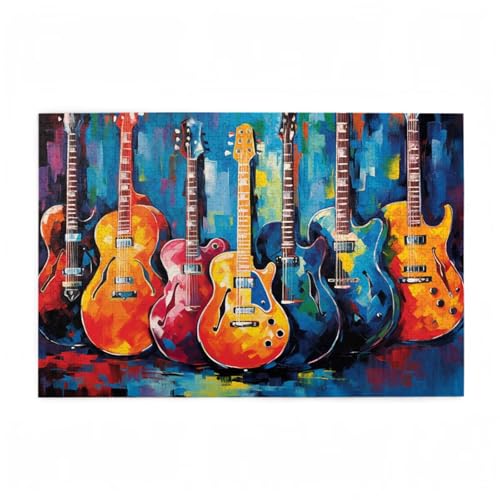 Puzzle 300 Teile Gitarre Puzzle Retro DIY Kreative Holz Jigsaws für Erwachsene mit Geschenkbox, Impossible Herausfordernde Familie Aktivität Spiele, Deko Wohnzimmer, Geschenke für Frauen 38x26cm D-660 Puzzle 300 Teile Gitarre Puzzle Retro DIY Kreative Holz Jigsaws für Erwachsene mit Geschenkbox, Impossible Herausfordernde Familie Aktivität Spiele, Deko Wohnzimmer, Geschenke für Frauen 38x26cm D-660 von Wehsaeho