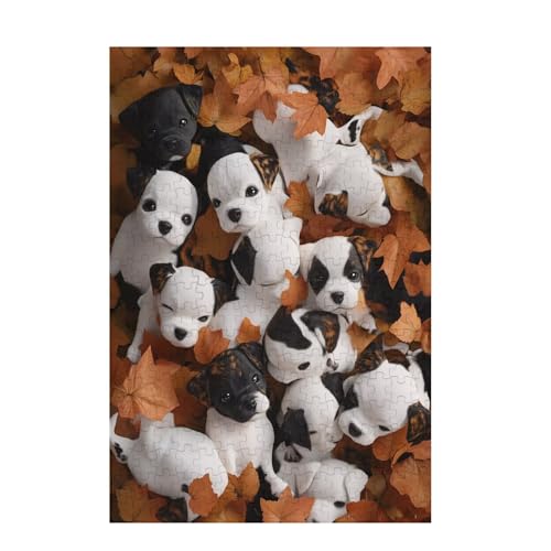 Puzzle 300 Teile Hund Puzzle Blatt DIY Kreative Holz Jigsaws für Erwachsene mit Geschenkbox Verpackung, Impossible Herausfordernde Familie Aktivität Spiele, Geschenke für Frauen 38x26cm D-1079 Puzzle 300 Teile Hund Puzzle Blatt DIY Kreative Holz Jigsaws für Erwachsene mit Geschenkbox Verpackung, Impossible Herausfordernde Familie Aktivität Spiele, Geschenke für Frauen 38x26cm D-1079 von Wehsaeho