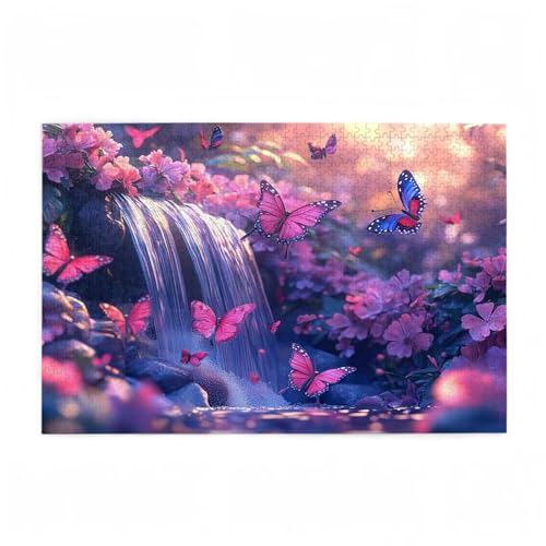 Puzzle 300 Teile Schmetterling Puzzle Fallen DIY Kreative Holz Jigsaws für Erwachsene mit Geschenkbox Verpackung, Impossible Herausfordernde Familie Aktivität Spiele, Deko Wohnzimmer 38x26cm D-404 Puzzle 300 Teile Schmetterling Puzzle Fallen DIY Kreative Holz Jigsaws für Erwachsene mit Geschenkbox Verpackung, Impossible Herausfordernde Familie Aktivität Spiele, Deko Wohnzimmer 38x26cm D-404 von Wehsaeho