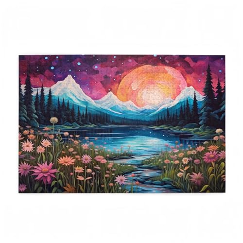 Puzzle 3000 Teile Blume Puzzle Berg DIY Kreative Holz Jigsaws für Erwachsene mit Geschenkbox Verpackung, Impossible Herausfordernde Familie Aktivität Spiele, Geschenke für Frauen 81x122cm D-99 Puzzle 3000 Teile Blume Puzzle Berg DIY Kreative Holz Jigsaws für Erwachsene mit Geschenkbox Verpackung, Impossible Herausfordernde Familie Aktivität Spiele, Geschenke für Frauen 81x122cm D-99 von Wehsaeho