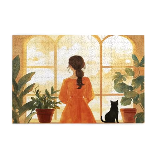 Puzzle 3000 Teile Frau Puzzle Katze DIY Kreative Holz Jigsaws für Erwachsene mit Geschenkbox Verpackung, Impossible Herausfordernde Familie Aktivität Spiele, Deko Wohnzimmer Geschenke 81x122cm E-1350 Puzzle 3000 Teile Frau Puzzle Katze DIY Kreative Holz Jigsaws für Erwachsene mit Geschenkbox Verpackung, Impossible Herausfordernde Familie Aktivität Spiele, Deko Wohnzimmer Geschenke 81x122cm E-1350 von Wehsaeho