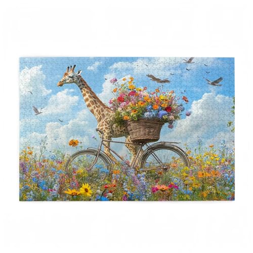 Puzzle 3000 Teile Giraffe Puzzle Blume DIY Kreative Holz Jigsaws für Erwachsene mit Geschenkbox Verpackung, Impossible Herausfordernde Familie Aktivität Spiele, Deko Wohnzimmer 81x122cm D-600 Puzzle 3000 Teile Giraffe Puzzle Blume DIY Kreative Holz Jigsaws für Erwachsene mit Geschenkbox Verpackung, Impossible Herausfordernde Familie Aktivität Spiele, Deko Wohnzimmer 81x122cm D-600 von Wehsaeho