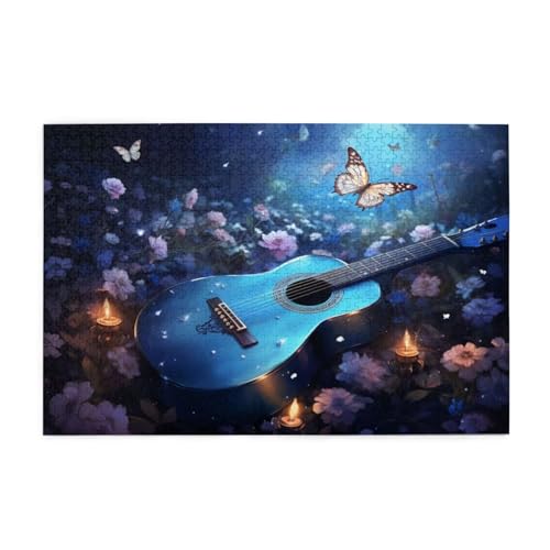 Puzzle 3000 Teile Gitarre Puzzle Schmetterling DIY Kreative Holz Jigsaws für Erwachsene, Impossible Herausfordernde Familie Aktivität Spiele, Deko Wohnzimmer, Geschenke für Frauen 81x122cm E-406 Puzzle 3000 Teile Gitarre Puzzle Schmetterling DIY Kreative Holz Jigsaws für Erwachsene, Impossible Herausfordernde Familie Aktivität Spiele, Deko Wohnzimmer, Geschenke für Frauen 81x122cm E-406 von Wehsaeho