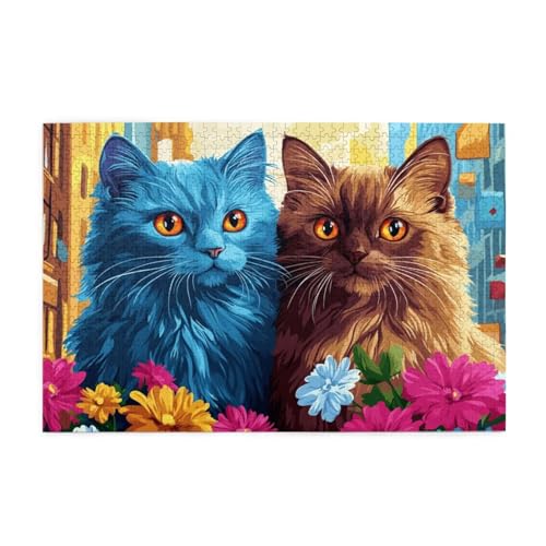 Puzzle 3000 Teile Katze Puzzle Blume DIY Kreative Holz Jigsaws für Erwachsene mit Geschenkbox Verpackung, Impossible Herausfordernde Familie Aktivität Spiele, Deko Wohnzimmer Geschenke 81x122cm E-1095 Puzzle 3000 Teile Katze Puzzle Blume DIY Kreative Holz Jigsaws für Erwachsene mit Geschenkbox Verpackung, Impossible Herausfordernde Familie Aktivität Spiele, Deko Wohnzimmer Geschenke 81x122cm E-1095 von Wehsaeho