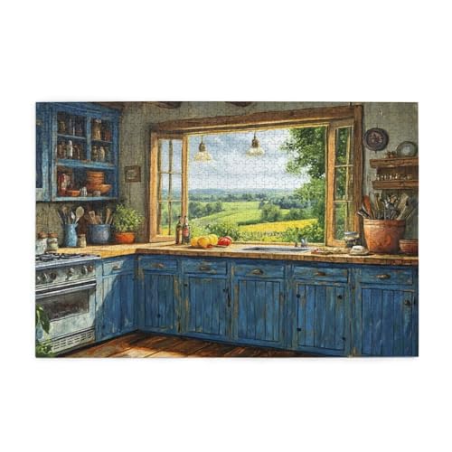 Puzzle 500 Teile Küche Puzzle Frühling DIY Kreative Holz Jigsaws für Erwachsene, Geschenkbox Verpackung, Impossible Herausfordernde Familie Aktivität Spiele, Deko Wohnzimmer Geschenke 52x38cm E-1495 Puzzle 500 Teile Küche Puzzle Frühling DIY Kreative Holz Jigsaws für Erwachsene, Geschenkbox Verpackung, Impossible Herausfordernde Familie Aktivität Spiele, Deko Wohnzimmer Geschenke 52x38cm E-1495 von Wehsaeho