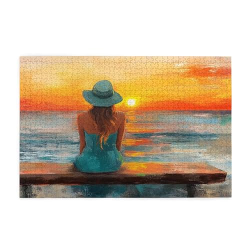 Puzzle 6000 Teile Frau Puzzle Sonnenuntergang DIY Kreative Holz Jigsaws für Erwachsene, Impossible Herausfordernde Familie Aktivität Spiele, Deko Wohnzimmer, Geschenke für Frauen 105x179cm E-1347 Puzzle 6000 Teile Frau Puzzle Sonnenuntergang DIY Kreative Holz Jigsaws für Erwachsene, Impossible Herausfordernde Familie Aktivität Spiele, Deko Wohnzimmer, Geschenke für Frauen 105x179cm E-1347 von Wehsaeho