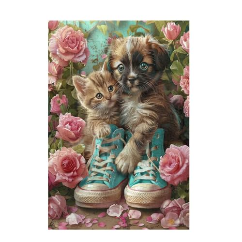 Puzzle 6000 Teile Katze Puzzle Hund DIY Kreative Holz Jigsaws für Erwachsene mit Geschenkbox, Impossible Herausfordernde Familie Aktivität Spiele, Deko Wohnzimmer, Geschenke für Frauen 105x179cm D-998 Puzzle 6000 Teile Katze Puzzle Hund DIY Kreative Holz Jigsaws für Erwachsene mit Geschenkbox, Impossible Herausfordernde Familie Aktivität Spiele, Deko Wohnzimmer, Geschenke für Frauen 105x179cm D-998 von Wehsaeho