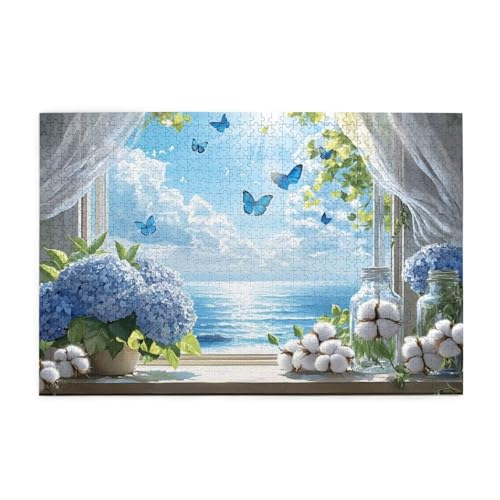 Puzzle 6000 Teile Schmetterling Puzzle Fensterbank DIY Kreative Holz Jigsaws für Erwachsene, Impossible Herausfordernde Familie Aktivität Spiele, Deko Wohnzimmer, Geschenke für Frauen 105x179cm E-1353 Puzzle 6000 Teile Schmetterling Puzzle Fensterbank DIY Kreative Holz Jigsaws für Erwachsene, Impossible Herausfordernde Familie Aktivität Spiele, Deko Wohnzimmer, Geschenke für Frauen 105x179cm E-1353 von Wehsaeho