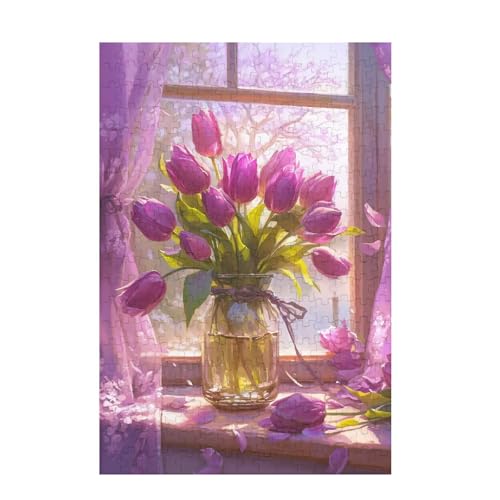 Tulpe Puzzle Blume Puzzle Große 200 Teile Erwachsene, Clevere Rätsel, Geschicklichkeitsspiel für die Ganze Familie, Holz Farbenfrohes Jigsaws mit Geschenkbox Verpackung, Zimmer Deko 35x25cm D-1279 Tulpe Puzzle Blume Puzzle Große 200 Teile Erwachsene, Clevere Rätsel, Geschicklichkeitsspiel für die Ganze Familie, Holz Farbenfrohes Jigsaws mit Geschenkbox Verpackung, Zimmer Deko 35x25cm D-1279 von Wehsaeho
