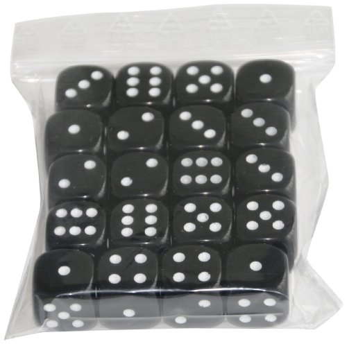 Weible Spiele 05116-26 - Acryl-Würfel, 16 mm, 20 Stück, schwarz Weible Spiele 05116-26 - Acryl-Würfel, 16 mm, 20 Stück, schwarz von Weible Spiele