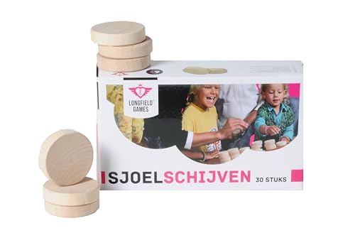 Weible Spiele 340654 - Spielsteine für Shuffleboard, 0607214, Holz von Weible Spiele