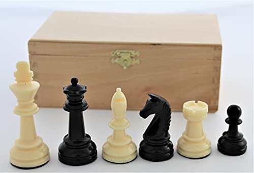 Schach Set 'Tournament XL', Kunststoff 105 mm mit Turnier-Schachplan,  faltbar, schwarz und weiß