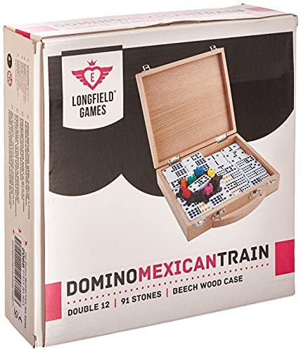 Weible Spiele 04394 - Domino Mexican Train Doppel 12, Schwarz von Weible Spiele